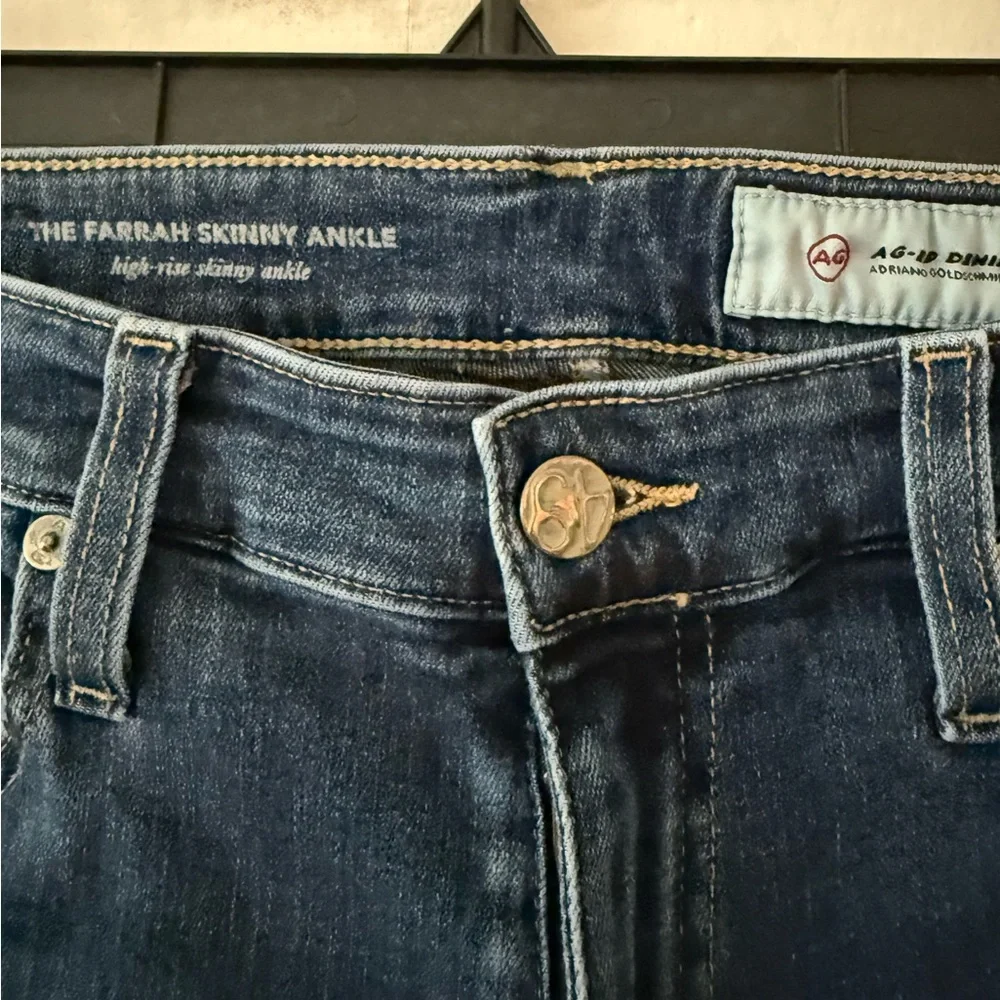 AG Adriano Goldschmied The Farrah Skinny Ankle High Rise Jeans Size 29